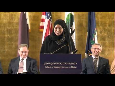 Georgetown Qatar Tropaia Awards 2013 Senior Speaker Aminah Kandar
