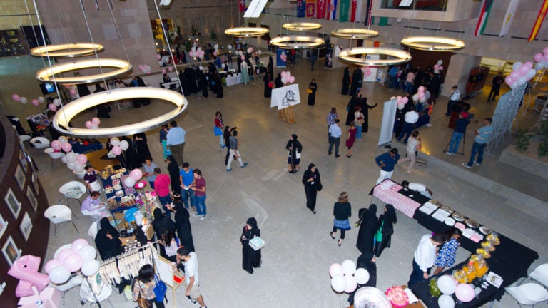 Georgetown in Qatar Students Raise over QR 90,000 for Breast Cancer Awareness