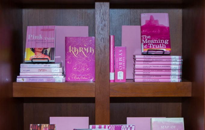 ‘Think Pink in the Library’ Display Promotes Awareness Month