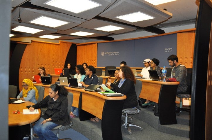 Georgetown Students in Qatar and Washington Use New High-Tech Platform for Research Collaboration
