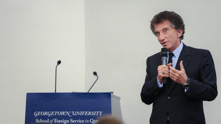 France’s Former Culture Minister Leads Policy Discussion at Georgetown in Qatar