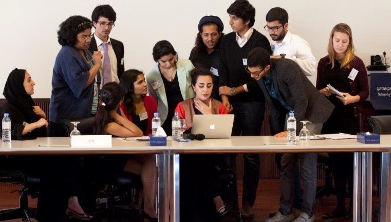GU-Q Students Negotiate Safe Return of Refugees During Crisis Simulation