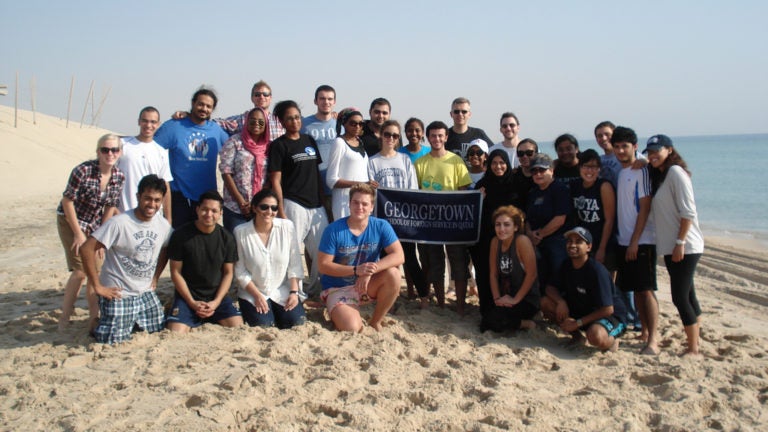 Georgetown University Dean Carol Lancaster From Washington, D.C. Campus Leads the Doha Campus’s First Formal Retreat