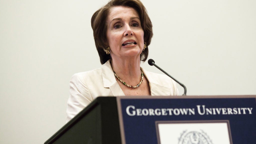 Democratic Leader Nancy Pelosi Inspires SFS-Q Graduates