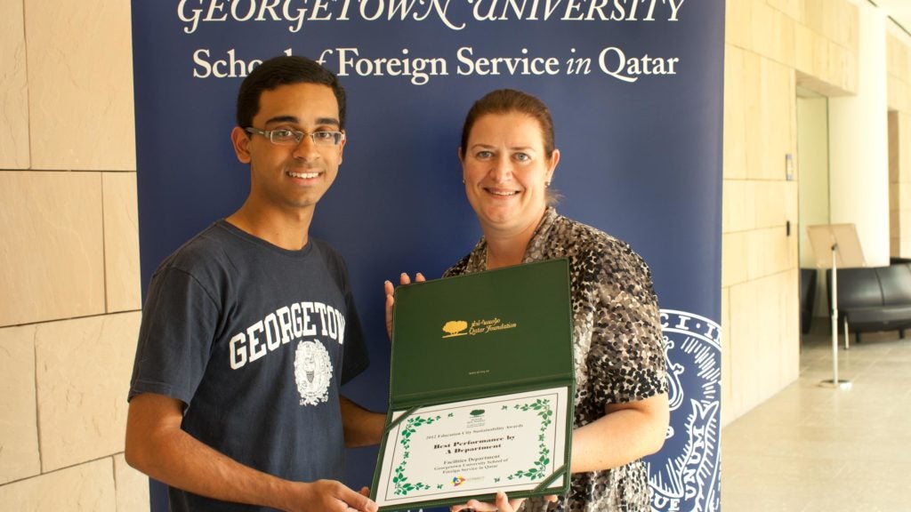 Georgetown University SFS-Q Charts a New Course in Environmental Sustainability