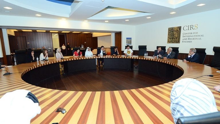 Prominent Egyptian Journalist Mohamed Heikal Treats Georgetown Students to a Rare Personal Appearance