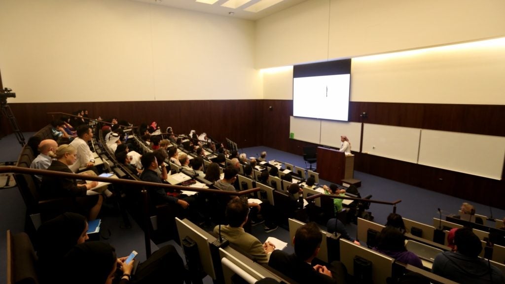 Al Khater Speaks at GU-Q About Qatar Economy
