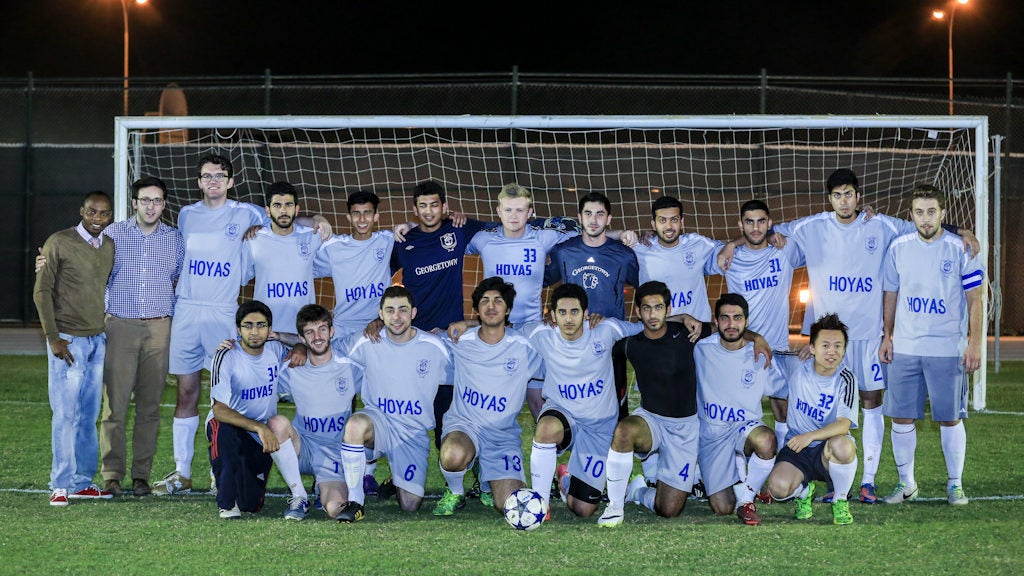Georgetown in Qatar Menâs Football Team Wins HBKU Tournament