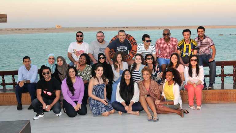 Graduates and Seniors Reconnect with GCC Alumni Club Dhow Trip