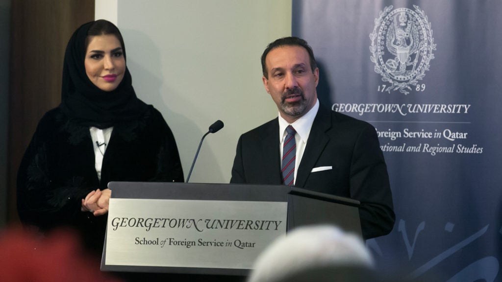 Buthaina Al Ansari and Dr. Mehran Kamrava