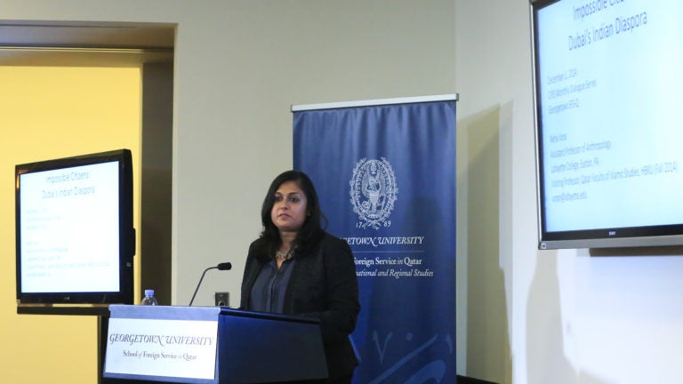 Exploring Dubai’s Indian Diaspora at a Georgetown Public Lecture