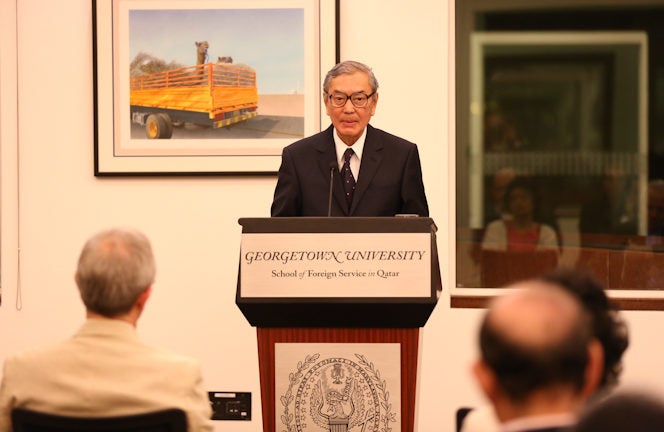 Former Minister of Foreign Affairs of Thailand Talks Politics at Georgetown