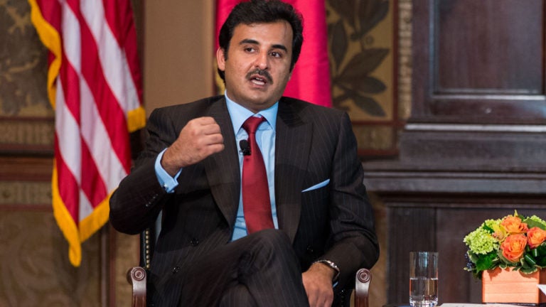 Amir of Qatar Visits Georgetown University