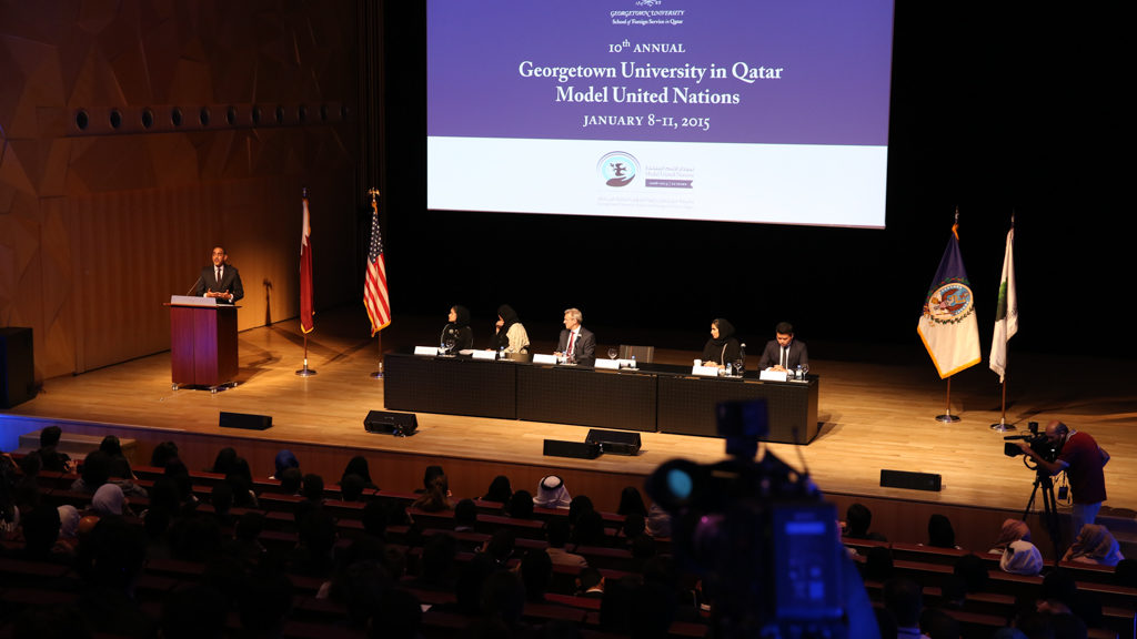Georgetown in Qatar celebrates ten years of the Model United Nations