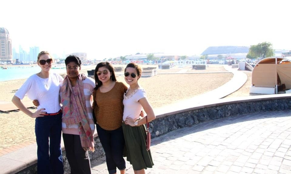 Ø·Ø§ÙØ¨Ø© ÙÙ Ø¬Ø§ÙØ¹Ø© Ø¬ÙØ±Ø¬ØªØ§ÙÙ ÙÙ ÙØ·Ø± ØªØ­ØµØ¯ Ø¬Ø§Ø¦Ø²Ø© Ø§ÙÙÙØ§Ø¯Ø© Ø§ÙØ·ÙØ§Ø¨ÙØ© ÙÙØ¹Ø§Ù ÙÙ