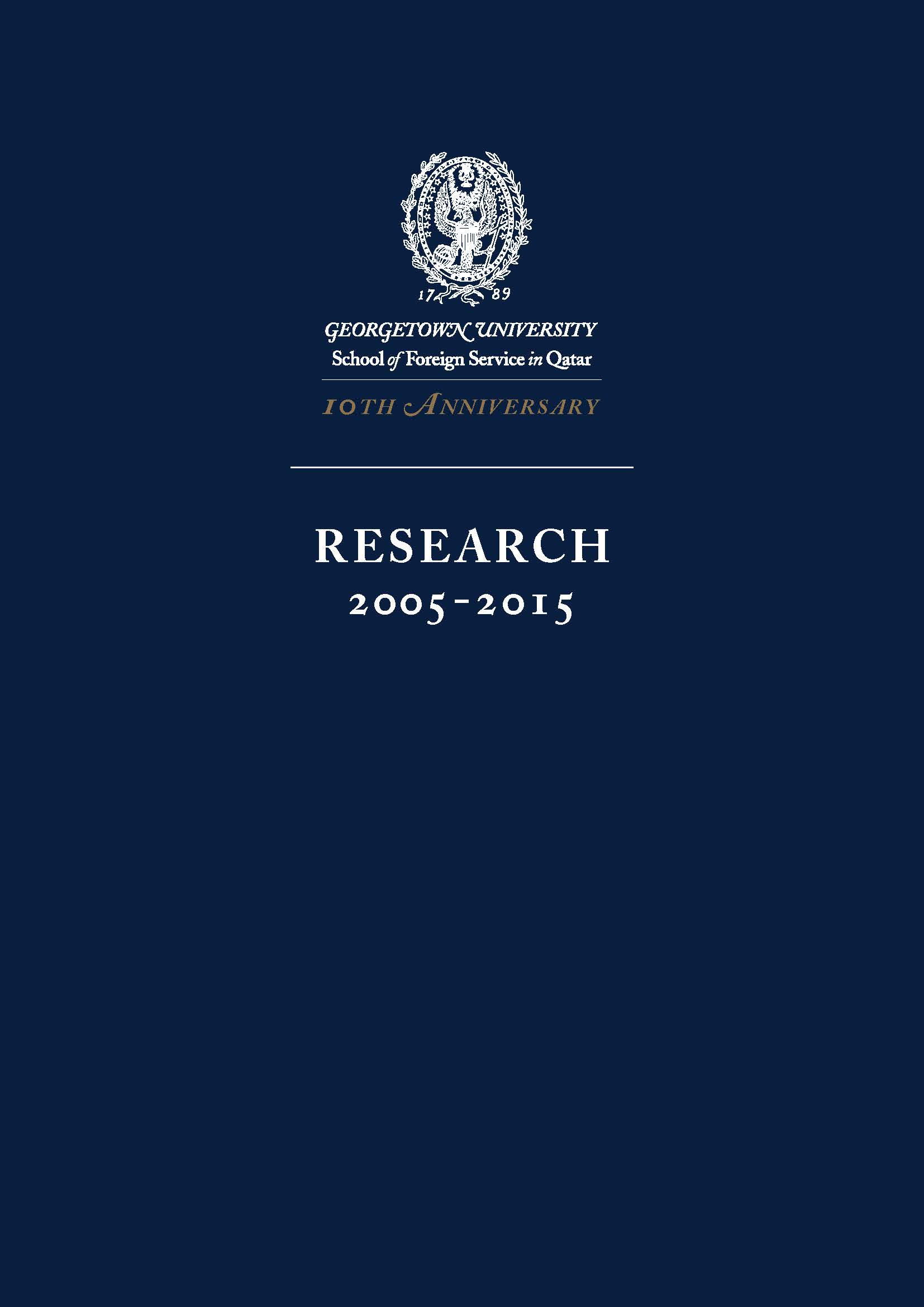 Research Summary Report 2005 - 2015 Cover Art