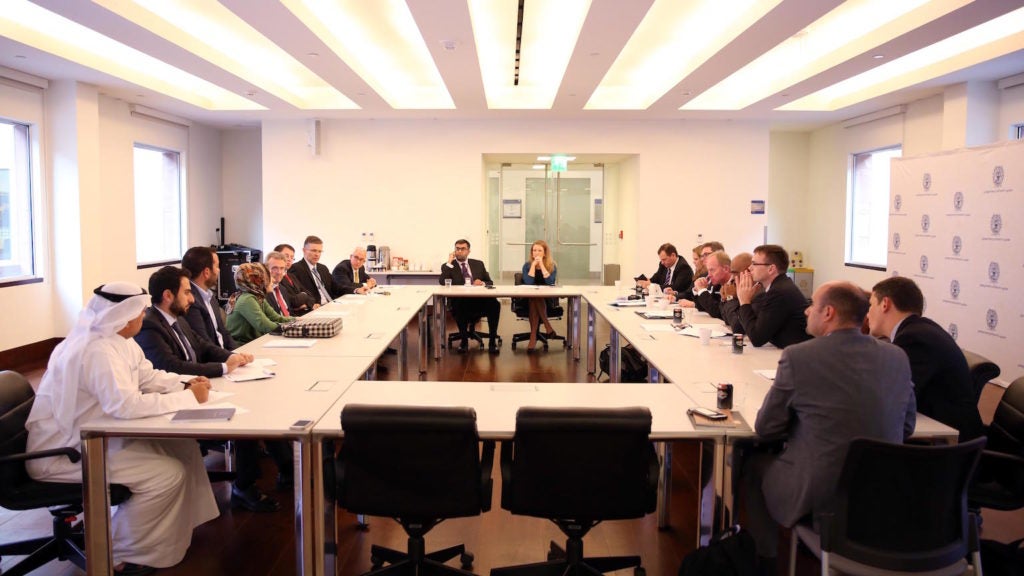 Georgetown University panel of experts briefs visiting NATO delegation