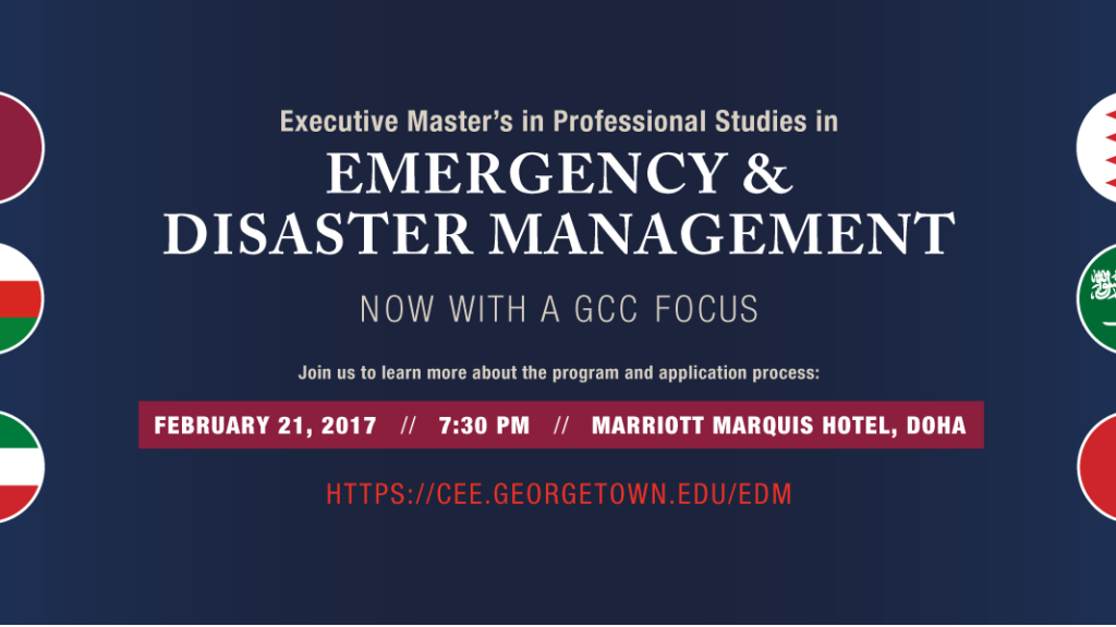 Georgetown Launches New Emergency and Disaster Management Degree
