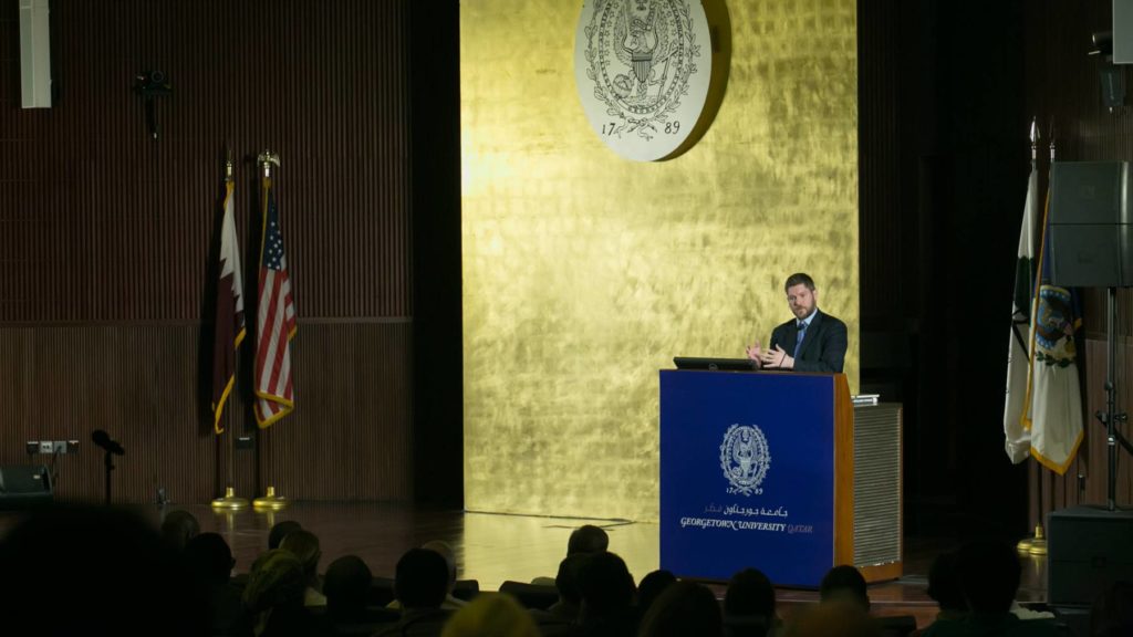 Dr. Samuel Potolicchio During the Event