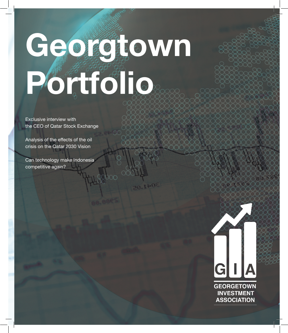 Georgetown Business Society Portfolio Magazine Issue 1