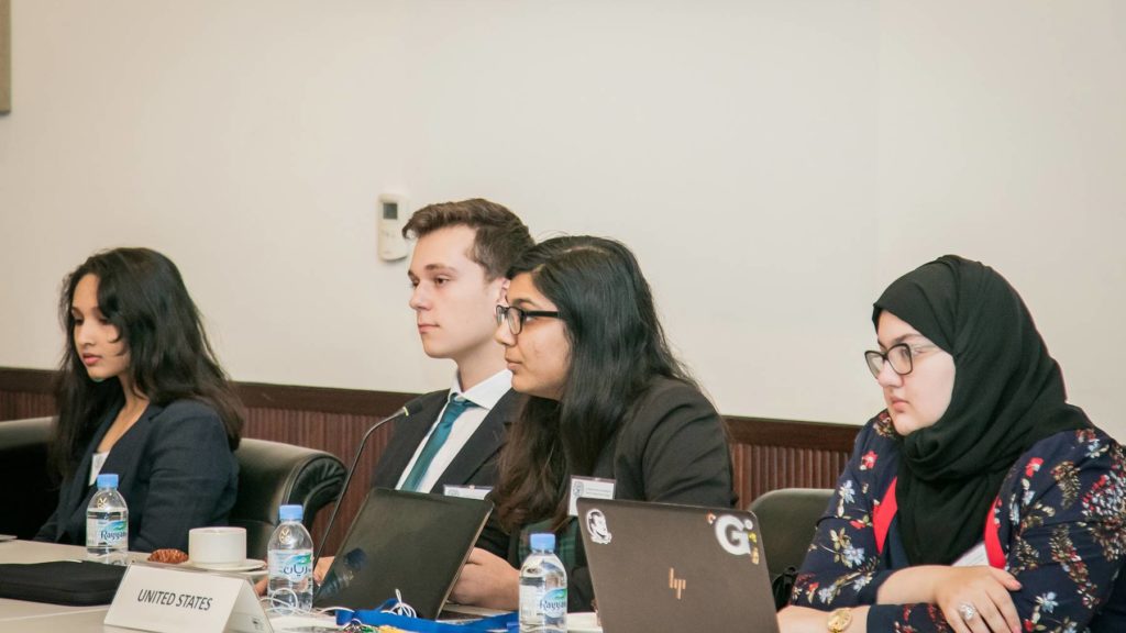 GU-Q Students during the Crisis Simulation