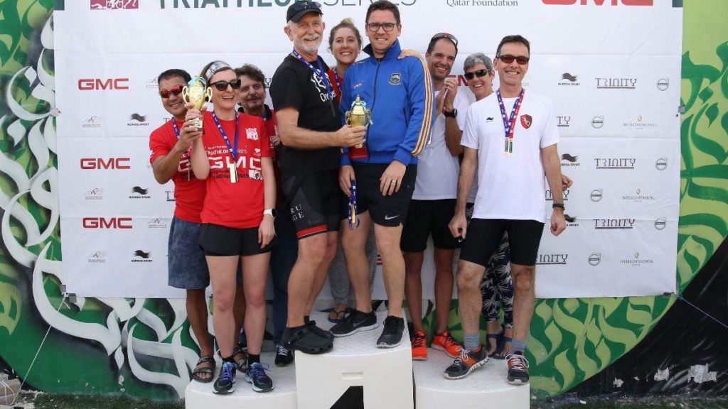 GU-Q Staff Win at Qatar Foundation Triathlon