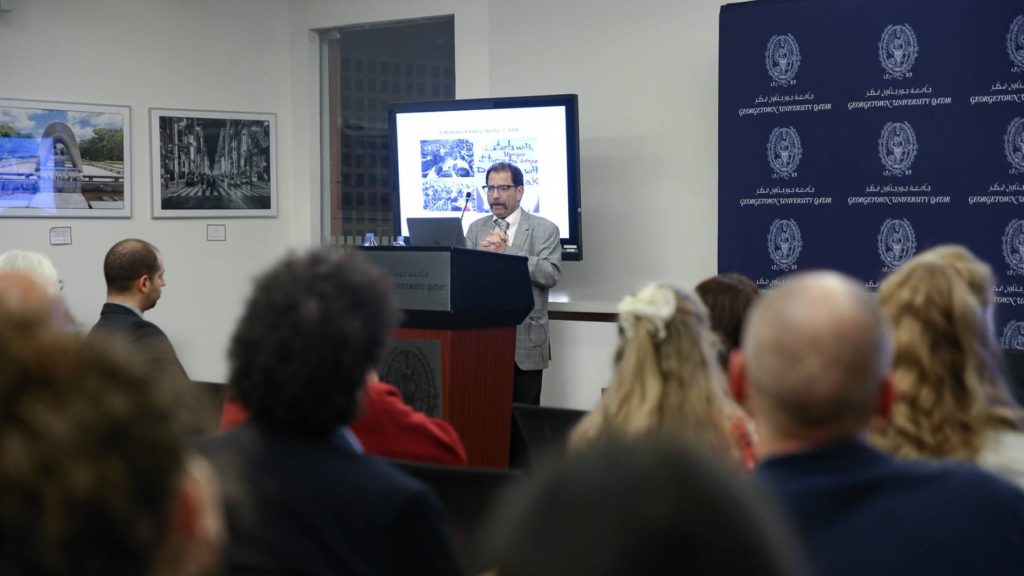 Dr. Joel Beinin during the Lecture