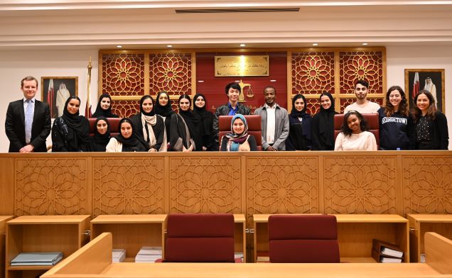 GU-Q Students at the Qatar International Court and Dispute Resolution Centre (QICDRC)