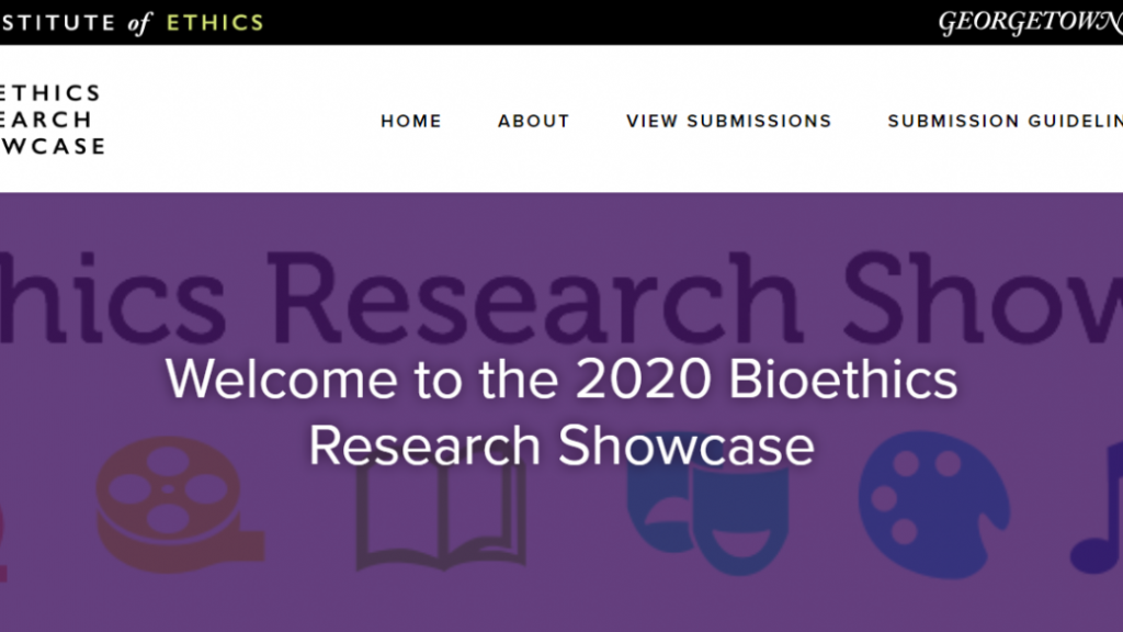 Bioethics Research Showcase sponsored by the Kennedy Institute of Ethics in Washington