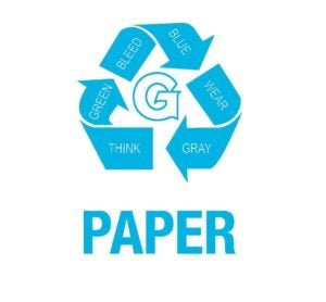 GUQ Paper Recycling Logo