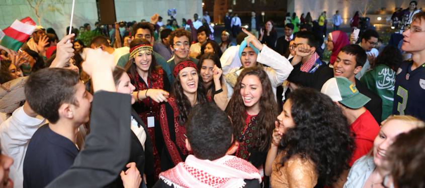 Students dancing in Cultural day