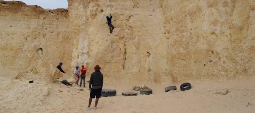 abseiling