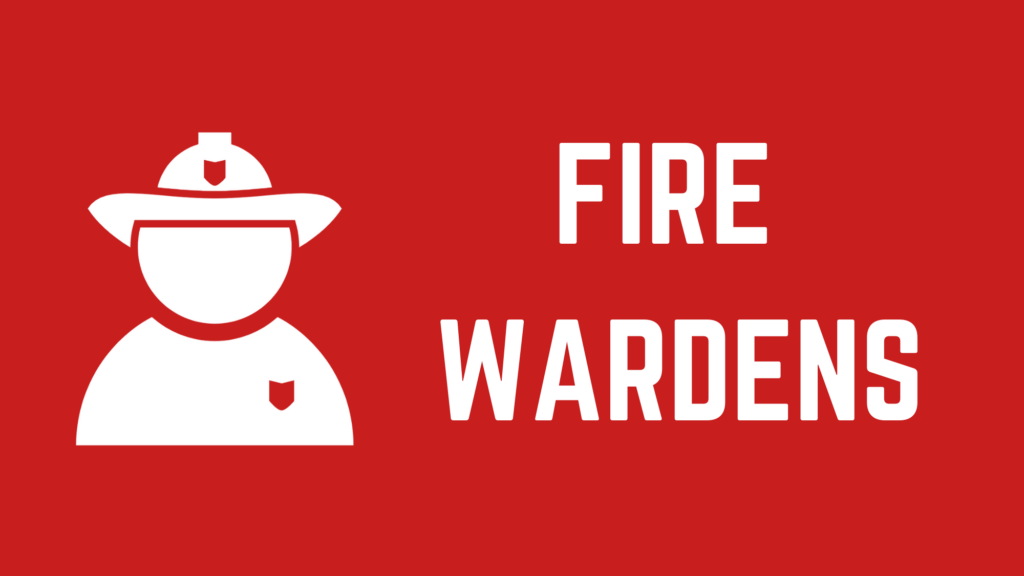 Image of a fire chief with the text "Fire Wardens"