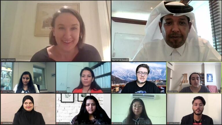 Hoyas Create Connections to QF through the Georgetown Leadership Track Program