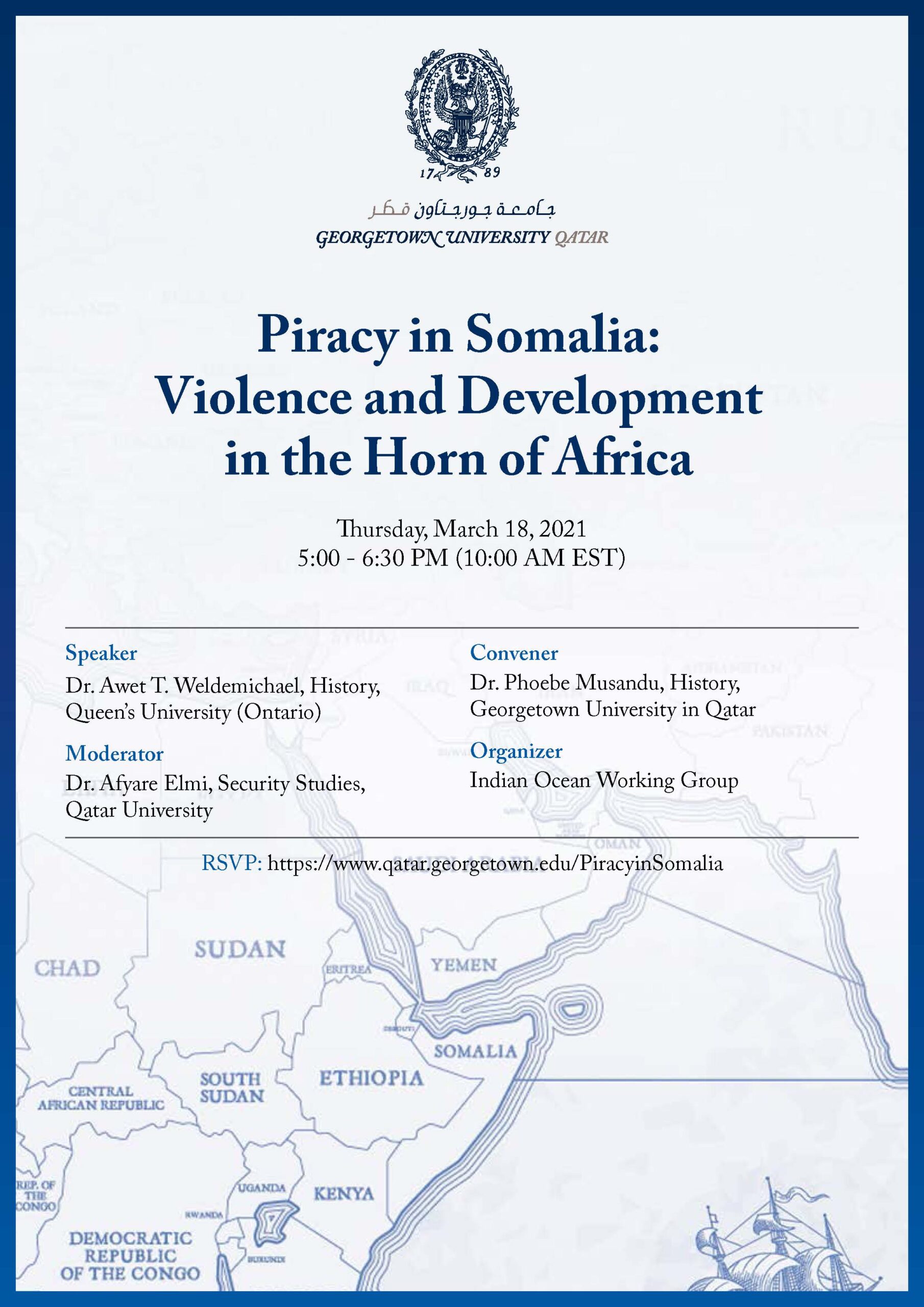 Poster for Piracy in Somalia event