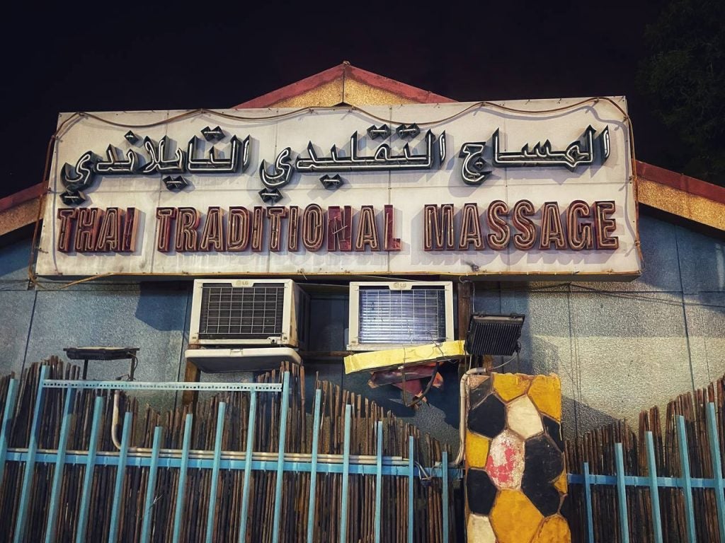 Thai Traditional Massage sign