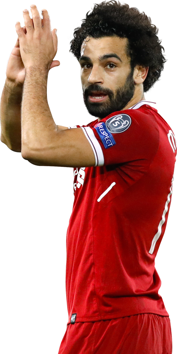 image of footballer Mohamed Salah wearing a red kit