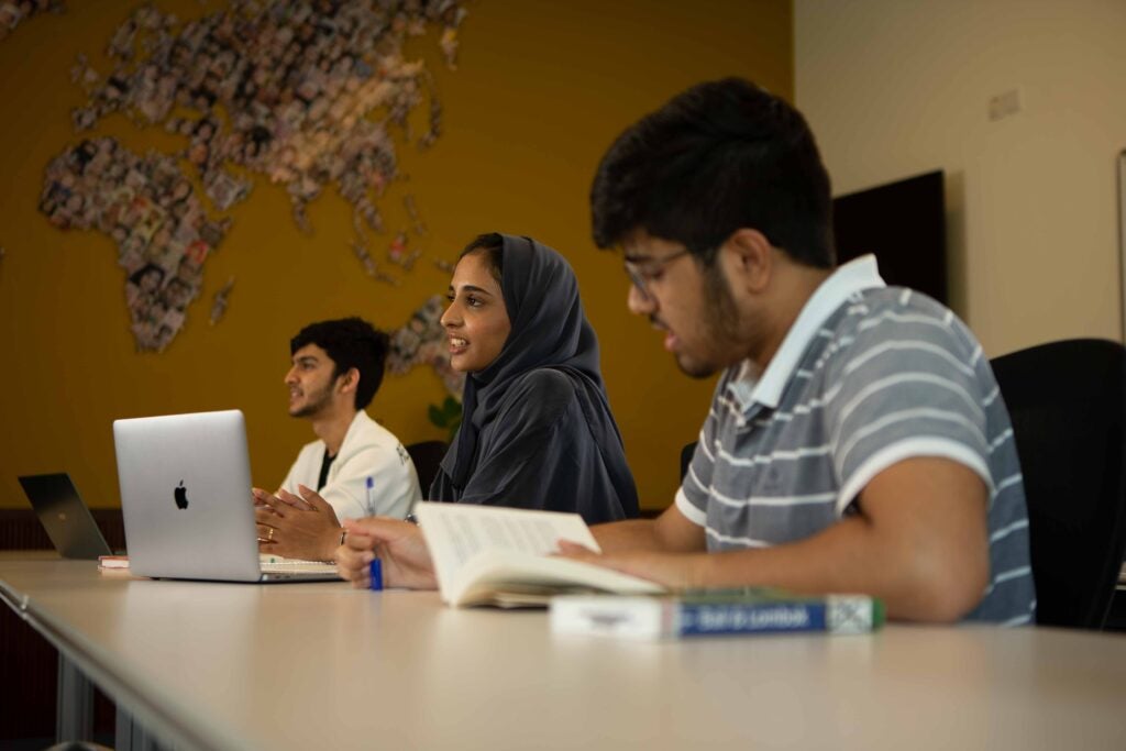 Students in the classroom