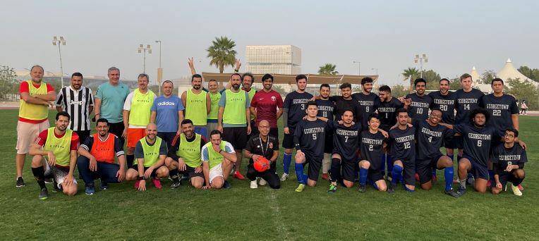 The GU-Q Community Unites Through a Shared Passion for Football