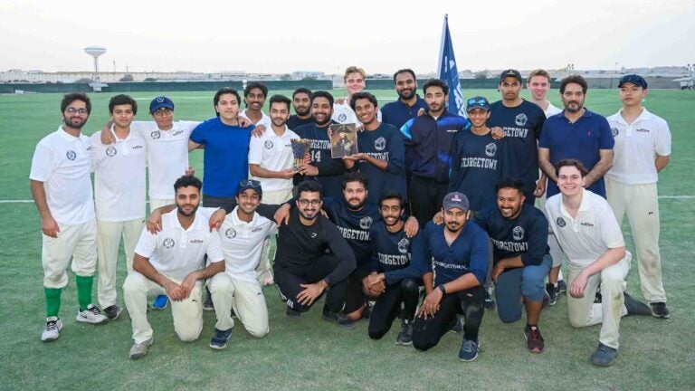 Historic Georgetown Cricket Match Creates Stronger Bonds between Doha and DC Hoyas