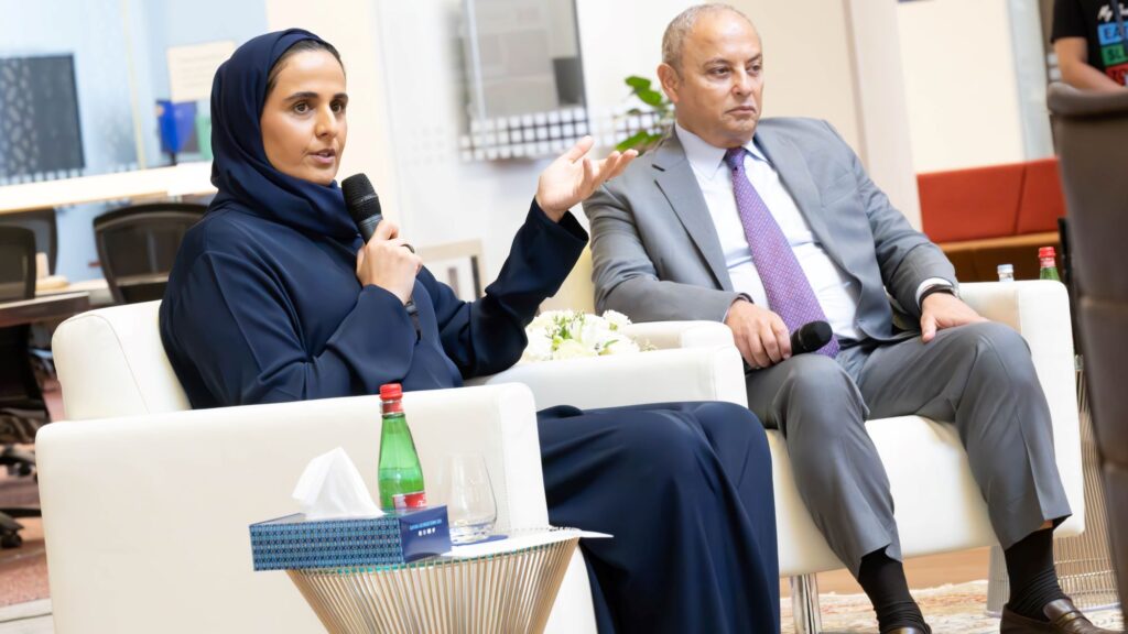 H.E. Sheikha Al Mayassa & Dean Safwan Masri_