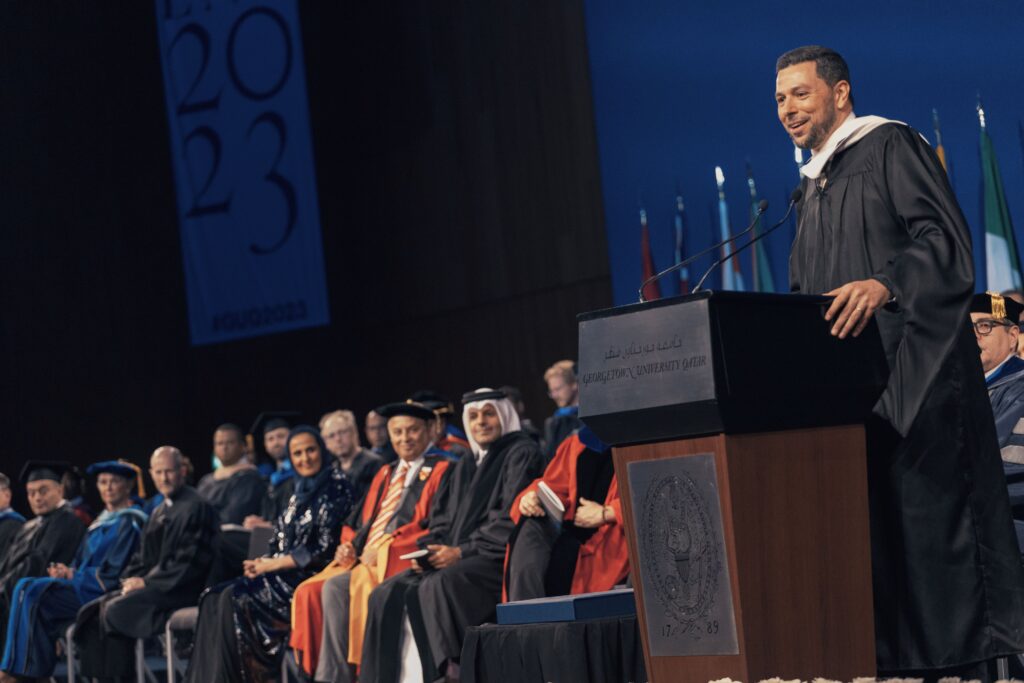 Ayman Mohyeldin at GU-Q Commencement 2023