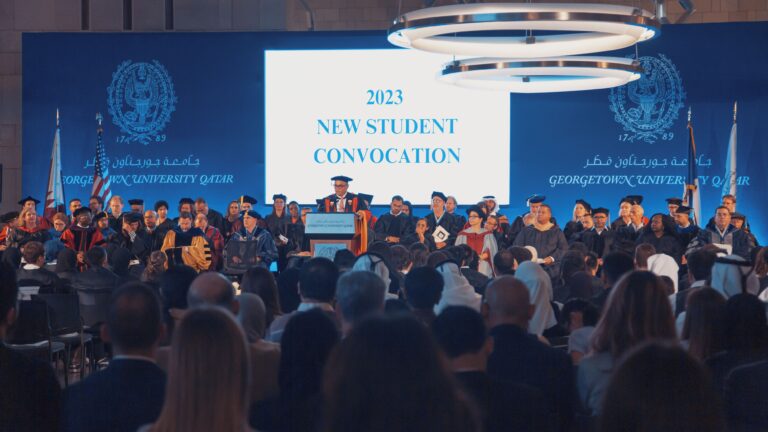 Georgetown University Ushers in 123 New Students at Convocation Ceremony
