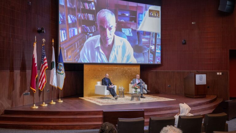 Dr. Norman Finkelstein Draws Crowds to GU-Q for Talk on Gaza