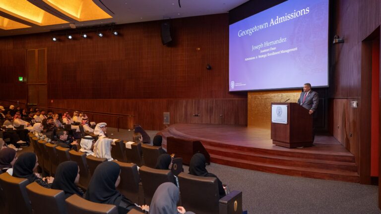 Prospective Students Experience “A Day in the Life” at Georgetown Qatar