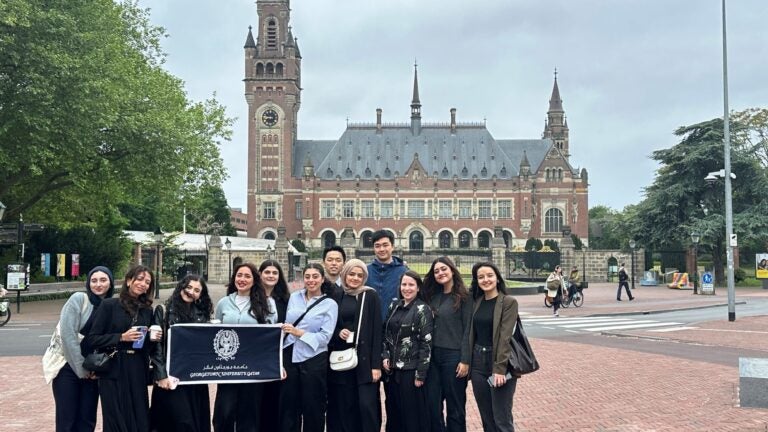 Inside International Justice: GU-Q Students Experience The Hague Firsthand