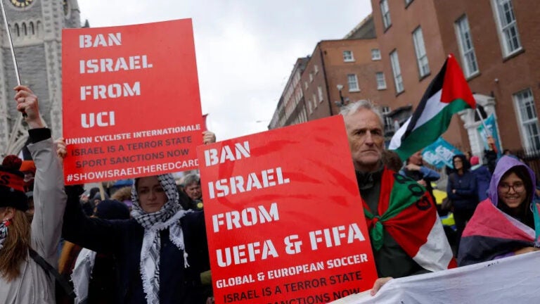 Irish football body overwhelmingly backs call for Israel’s ban from UEFA