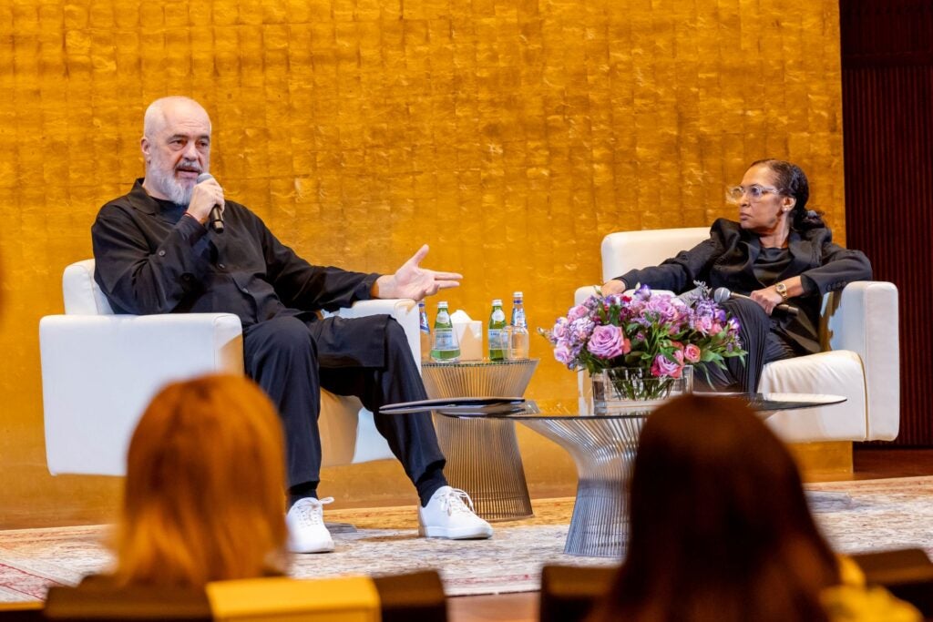 “I Don’t Wear Ties; I Hope You Are Not Disappointed”: Albania’s PM Charms GU-Q Students with Unfiltered Advice and a Call for More Albanians at Georgetown