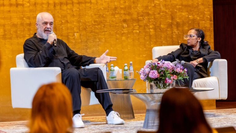 “I Don’t Wear Ties; I Hope You Are Not Disappointed”: Albania’s PM Charms GU-Q Students with Unfiltered Advice and a Call for More Albanians at Georgetown